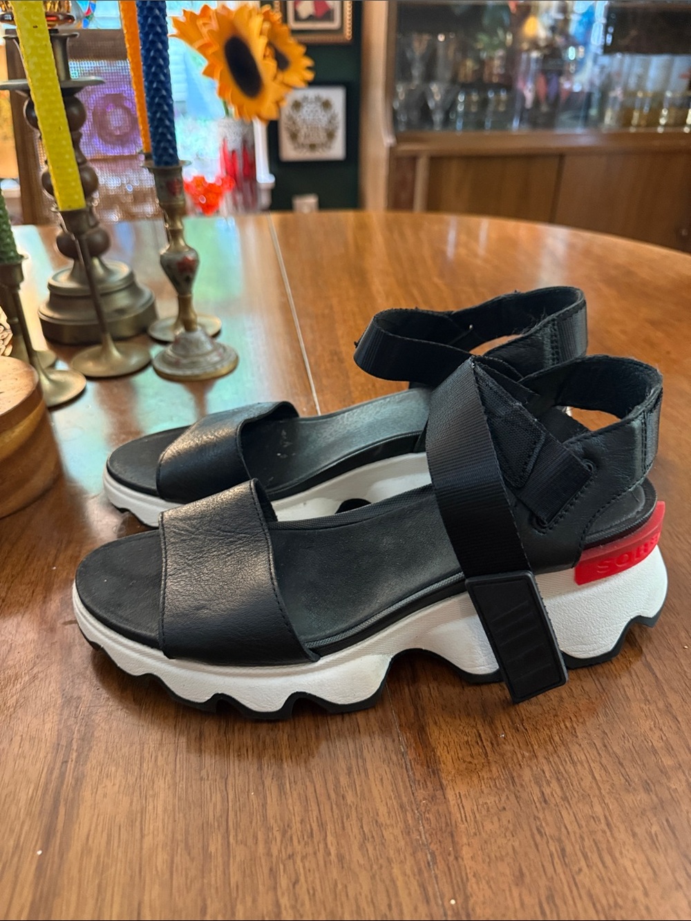 Sorel Kinetic Black sandals